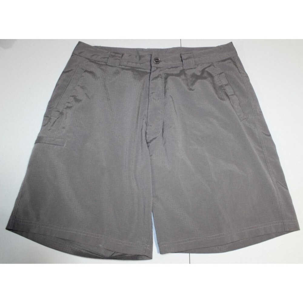 Mens Avia Cargo Shorts Large Beige Bermuda Chino Flat Front Pockets Solid